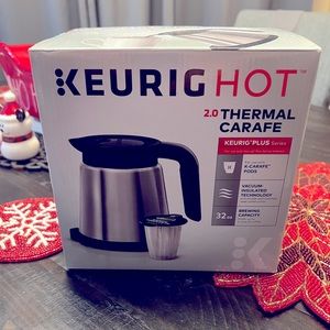 Keurig Hot 2.0 Thermal Carafe Plus Series Brewer 32 Oz 4 Cup Capacity